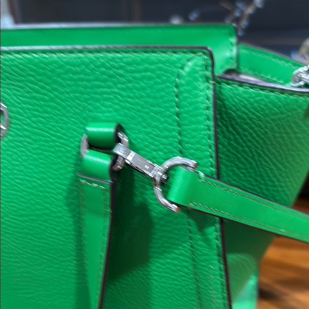 Michael Kors Kelly Green Satchel with Gold Hardware - Picture 15 of 16